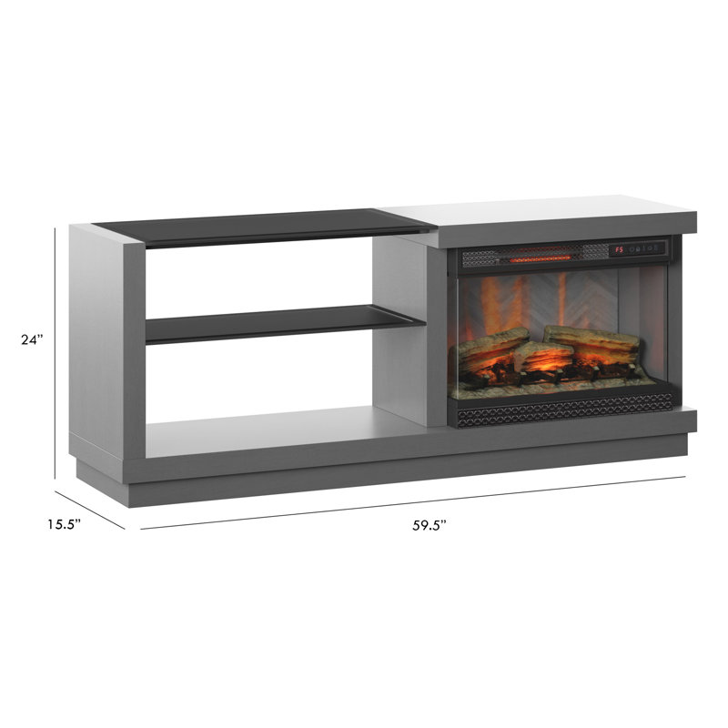 Orren Ellis Ladores TV Stand for TVs up to 65" with Electric Fireplace